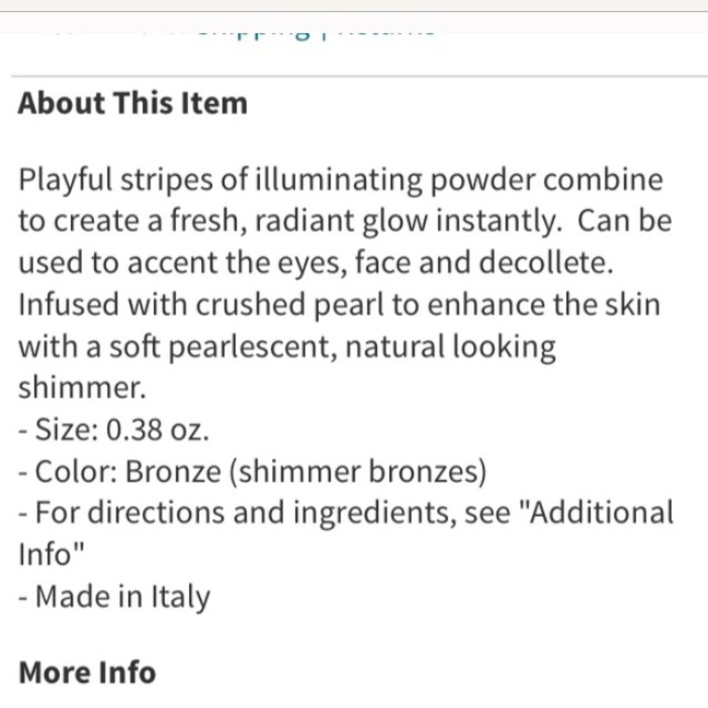 TRUE Isaac Mizrahi illuminating shimmer bronzer! - Picture 2 of 4